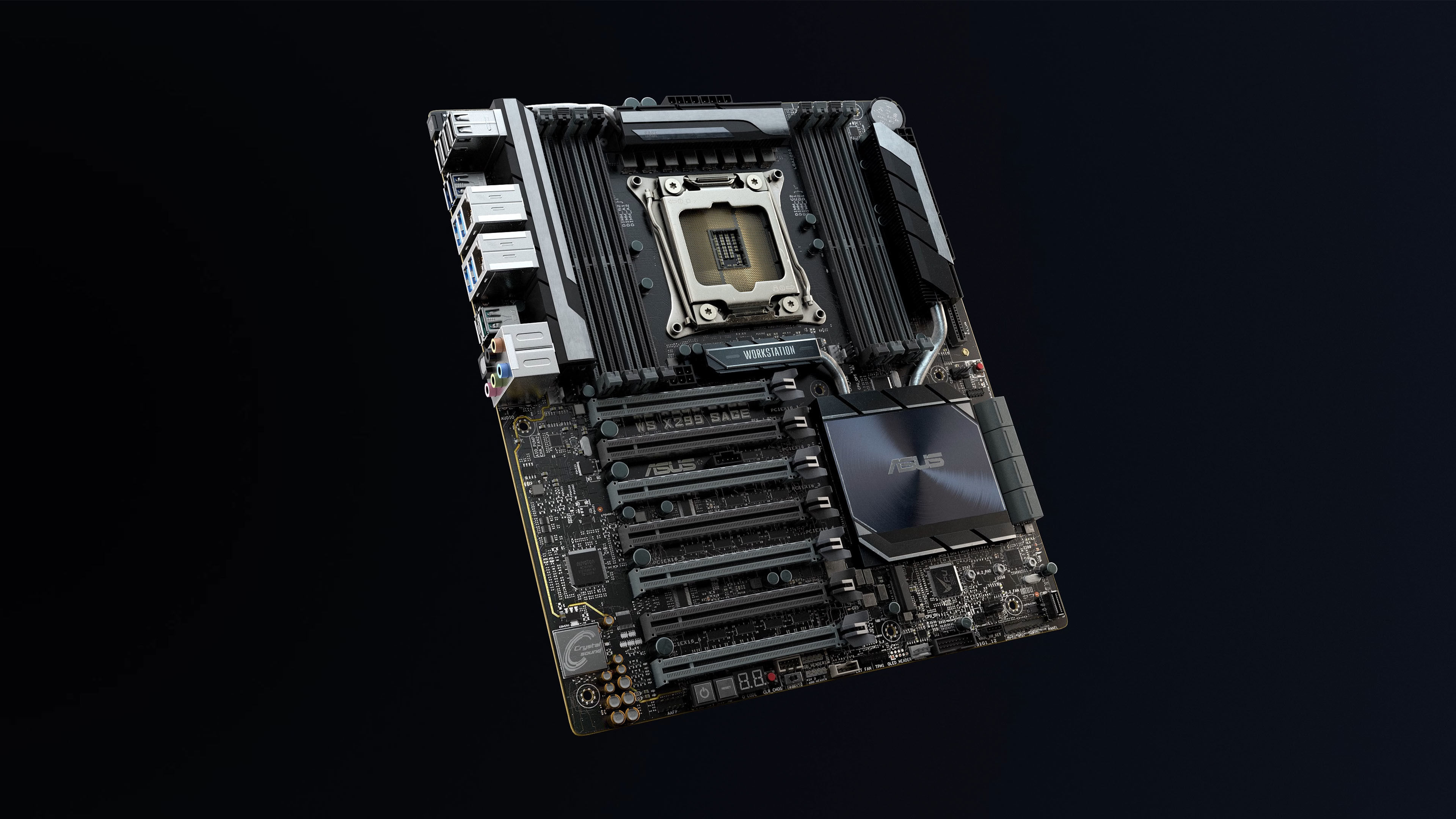 Motherboard asus - WS x299 SAGE  3D model_7
