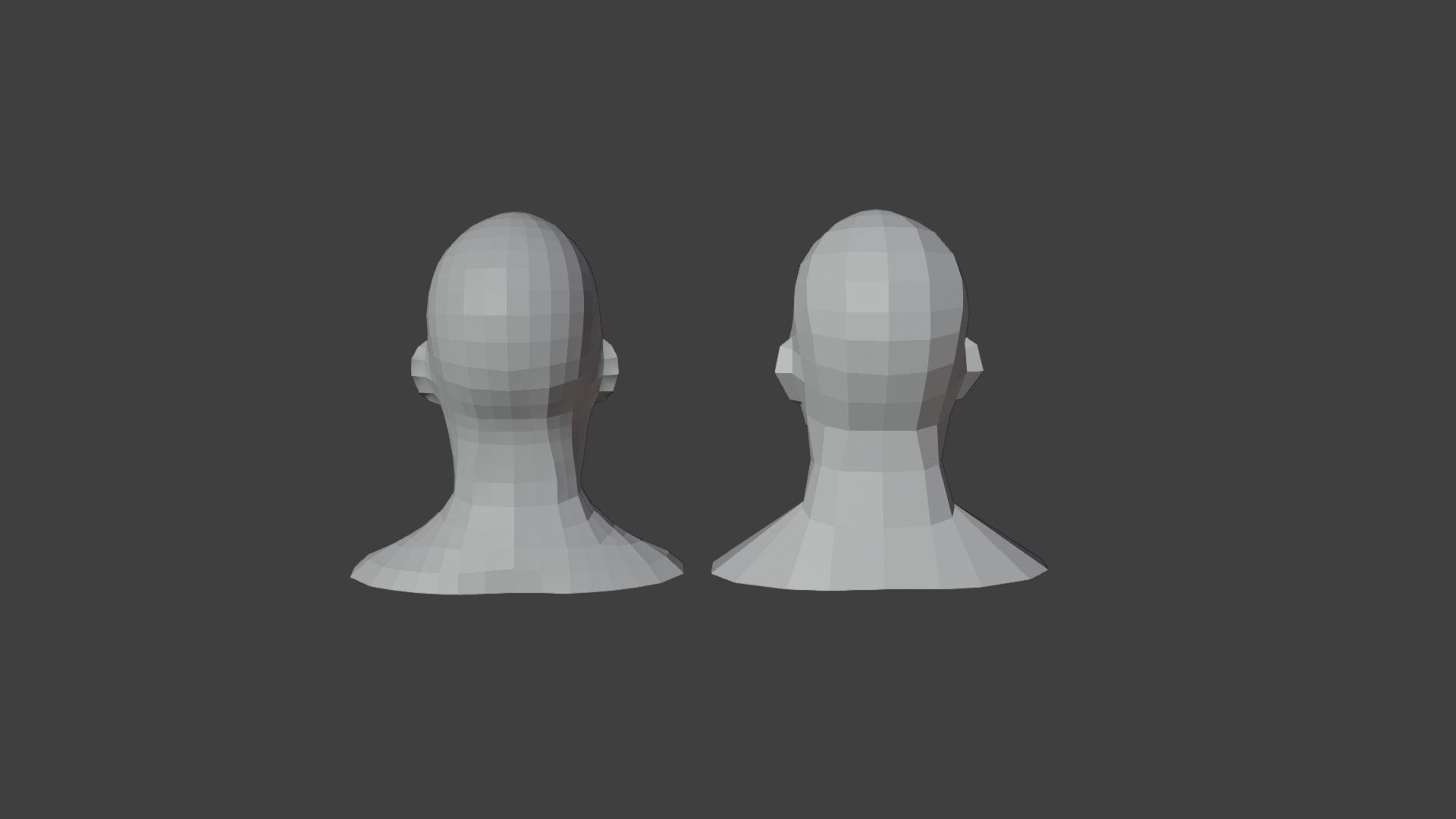 Male Heads Low-poly 3D Model Low-poly 3D model_14