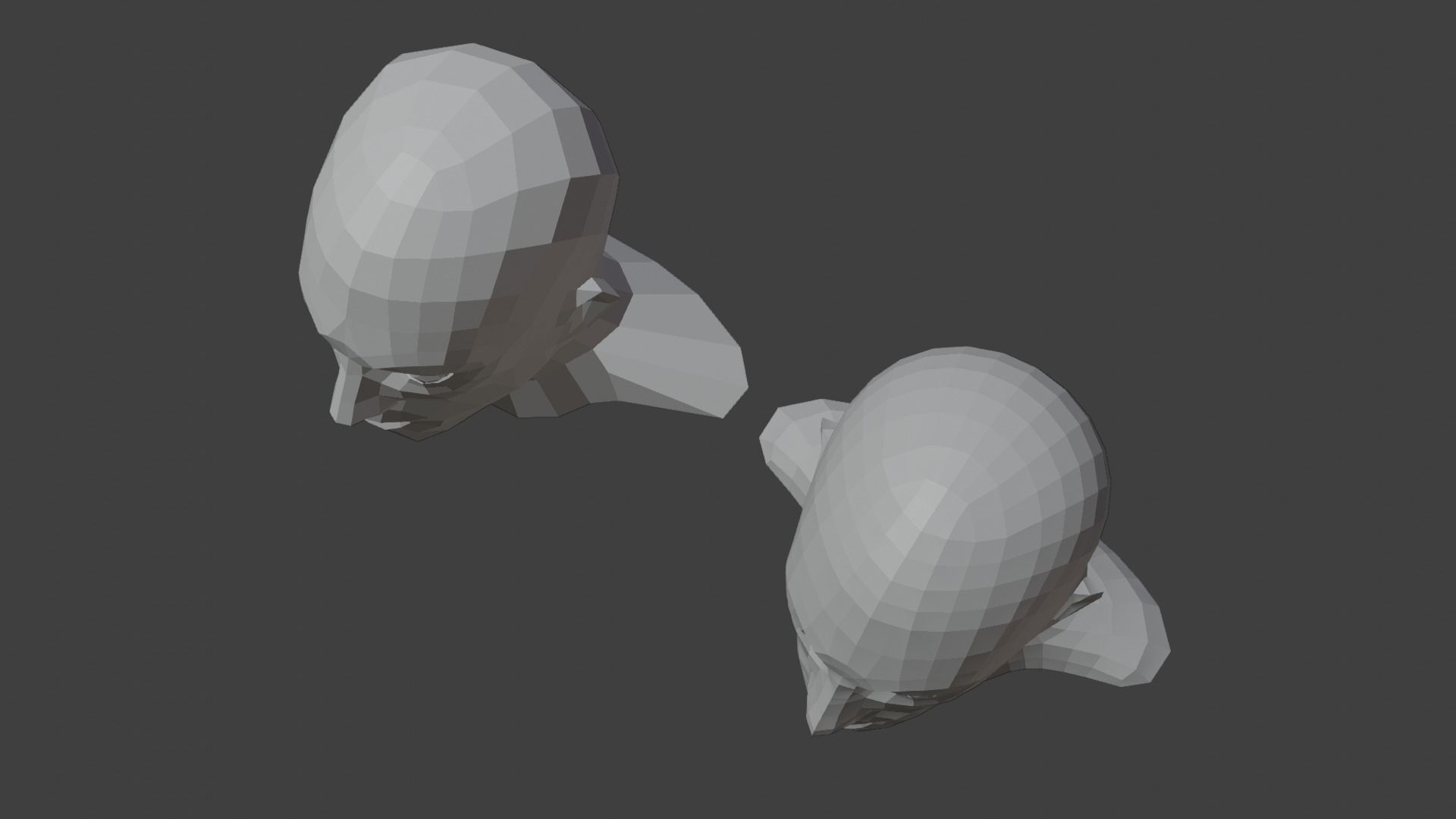 Male Heads Low-poly 3D Model Low-poly 3D model_6