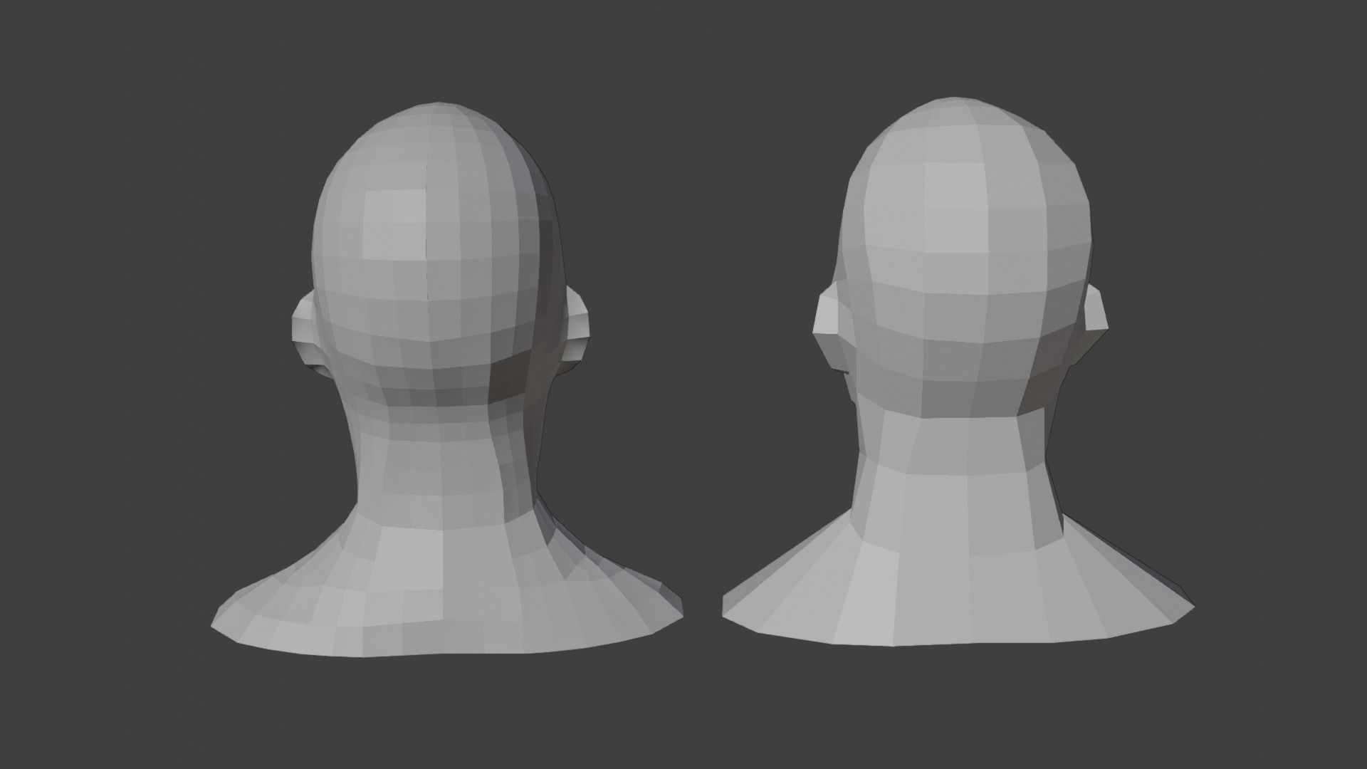Male Heads Low-poly 3D Model Low-poly 3D model_16