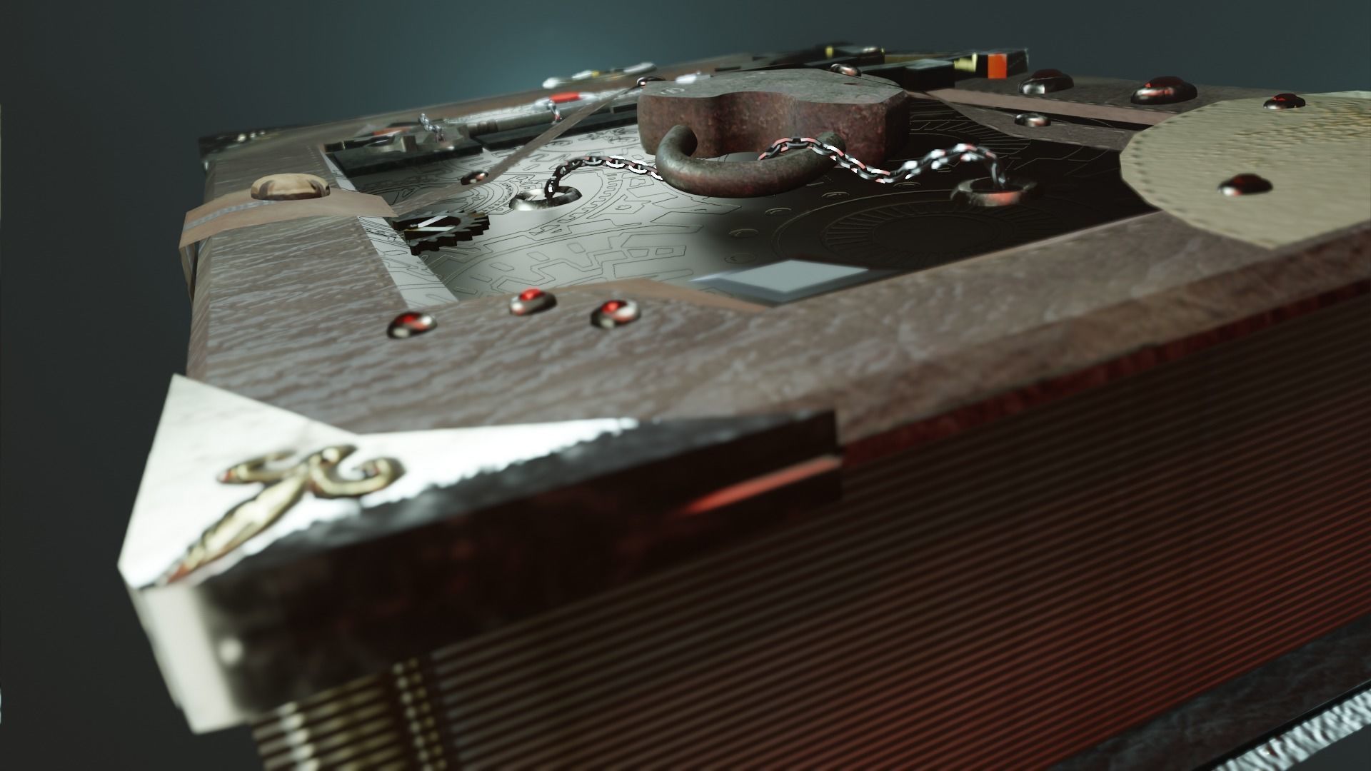 Book of scarlet secrets 3D model_4