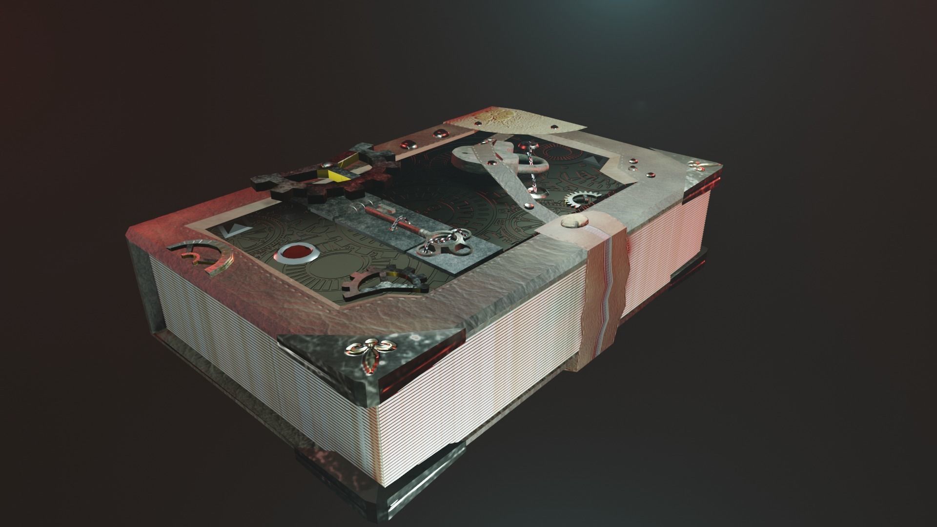 Book of scarlet secrets 3D model_2