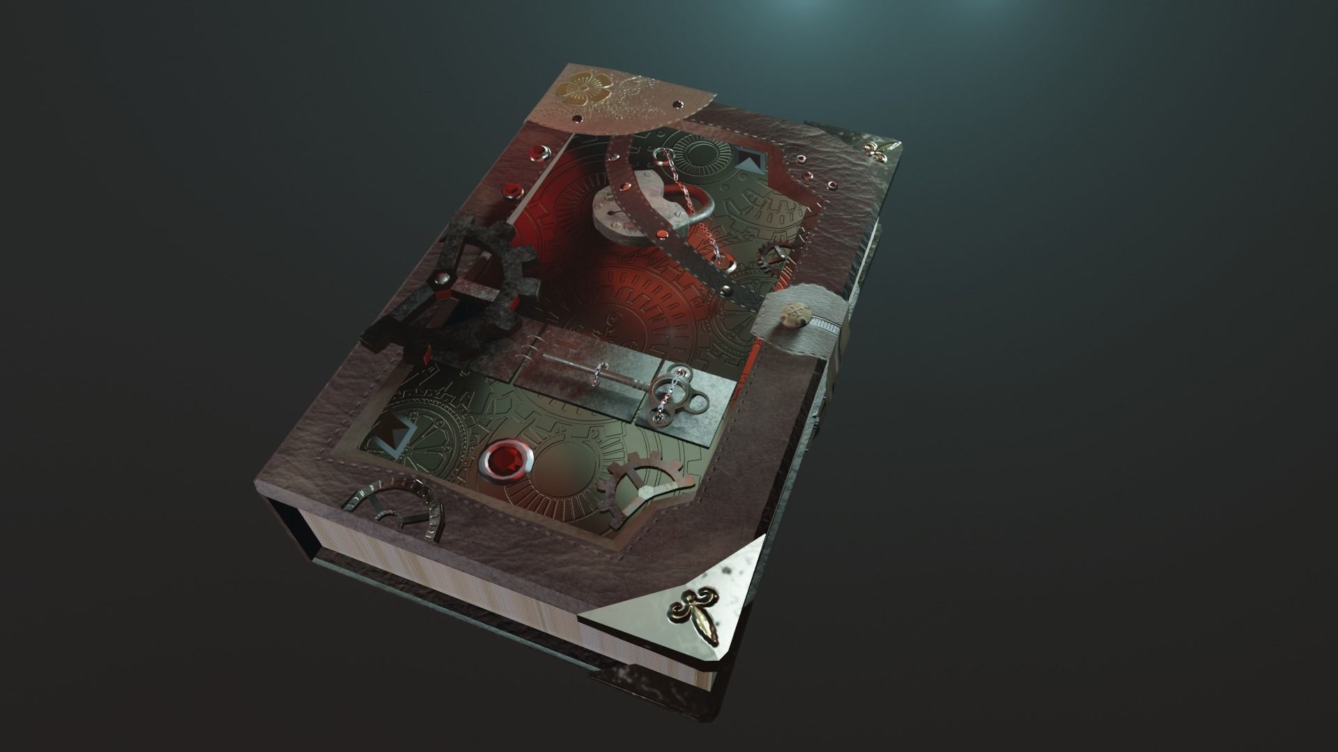 Book of scarlet secrets 3D model_5
