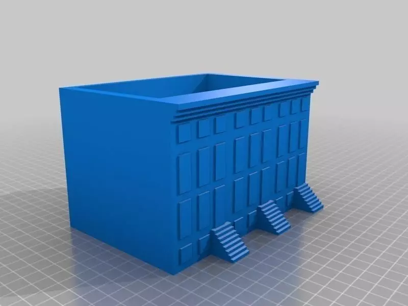 Brooklyn Green Roof Planter Free 3D print model_0