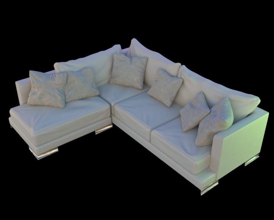 Sofa - L Shaped  3D model_1