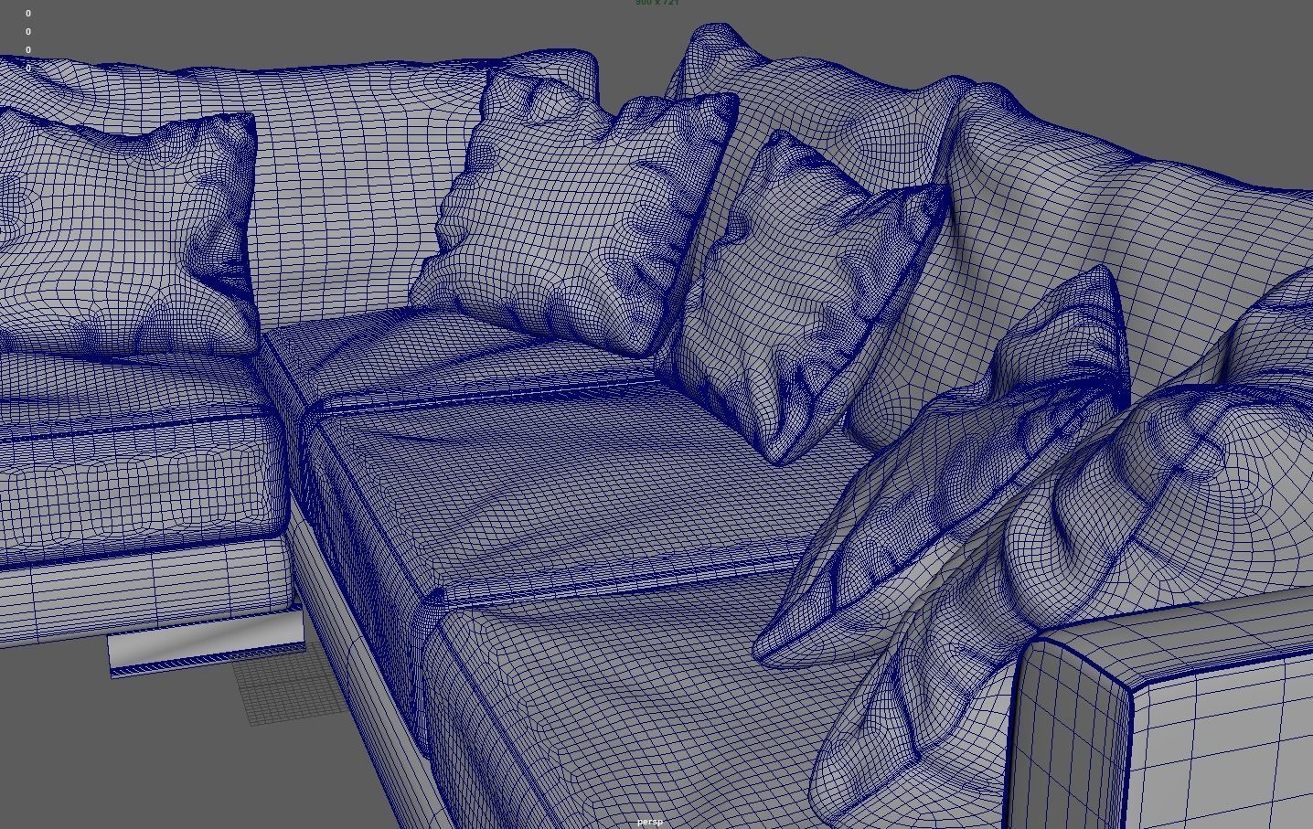 Sofa - L Shaped  3D model_5