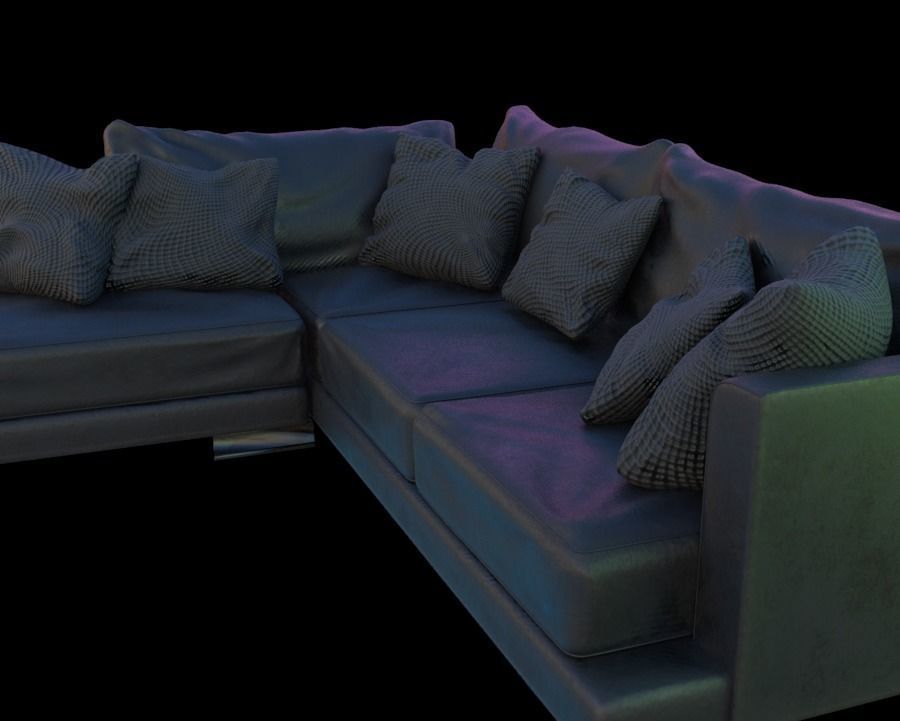 Sofa - L Shaped  3D model_3
