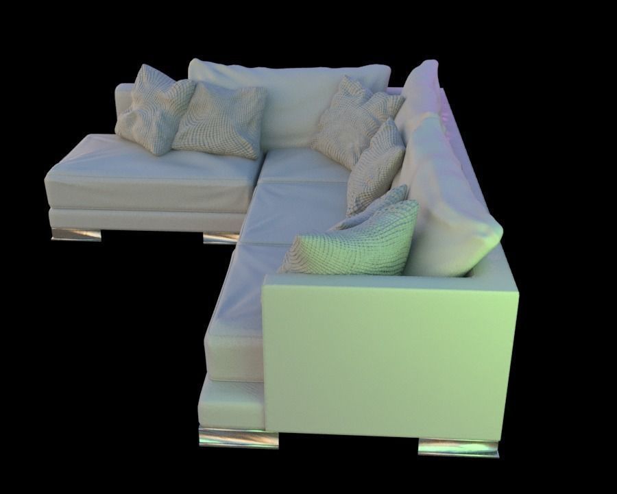 Sofa - L Shaped  3D model_4
