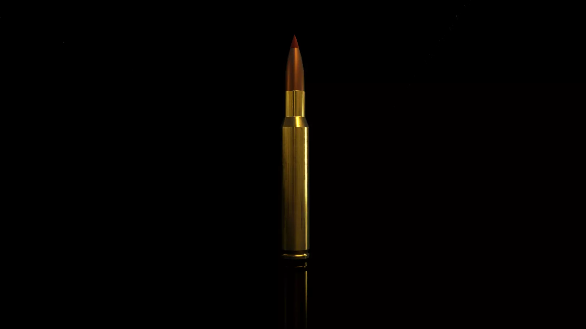 Rifle cartridge By Timvias Free low-poly 3D model