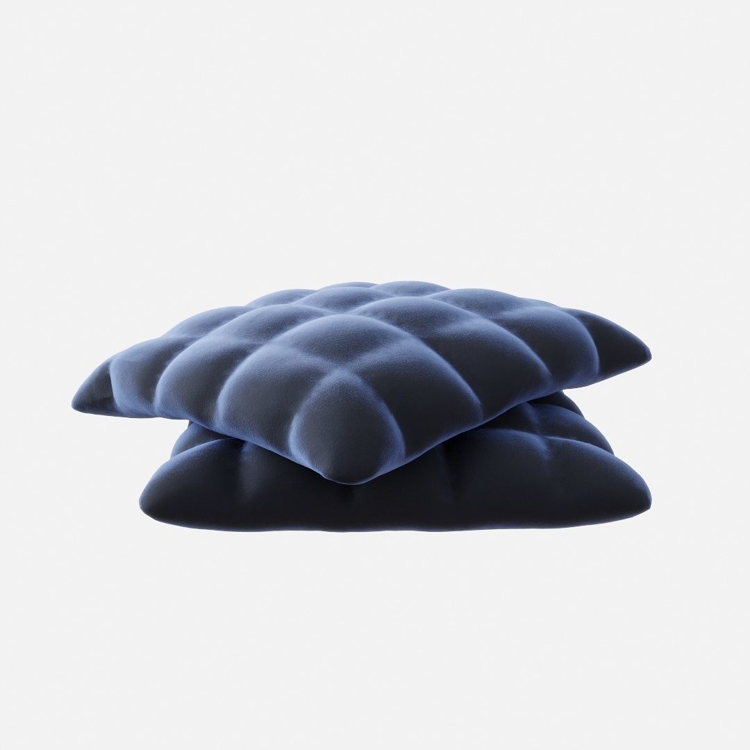 Decoration Set velvet cushion 3D model_20