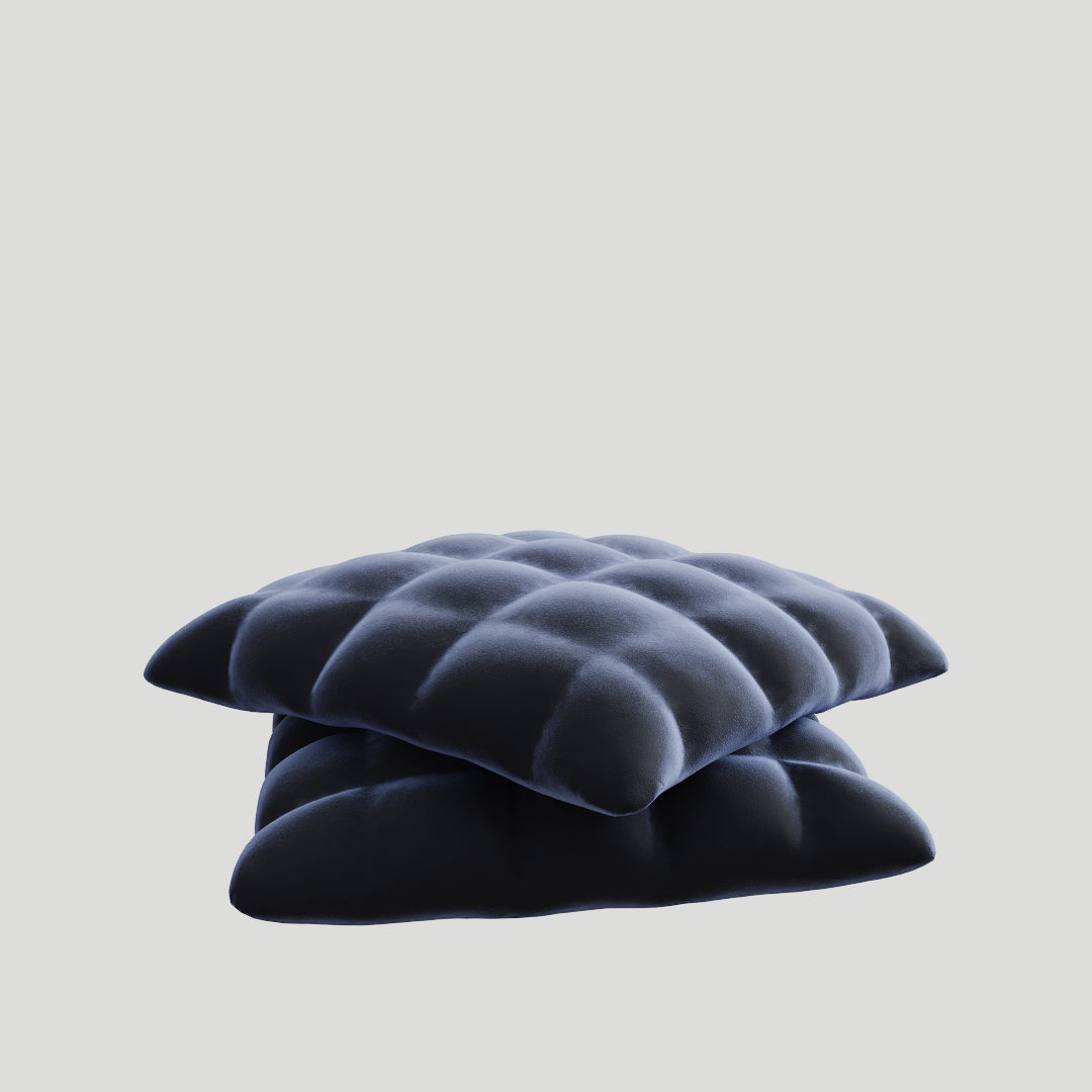 Decoration Set velvet cushion 3D model_4