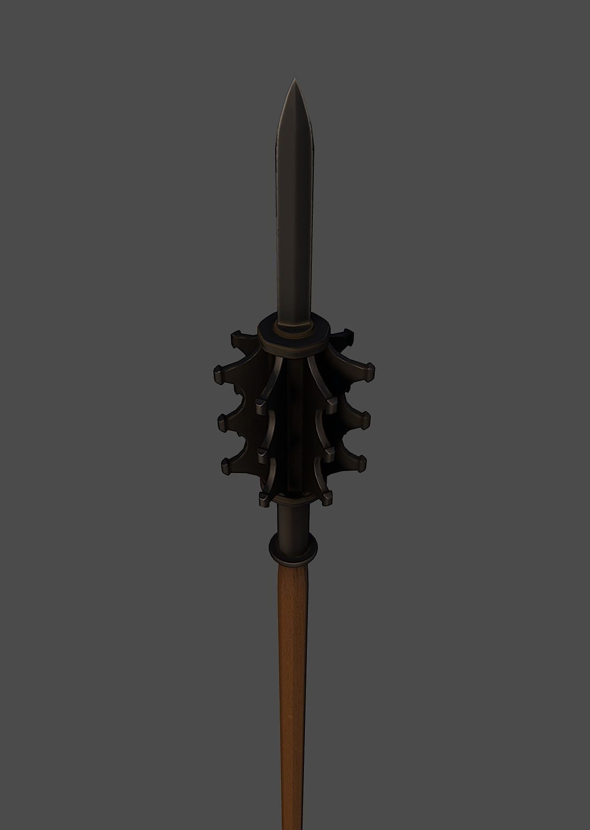Grand mace Low-poly 3D model_3