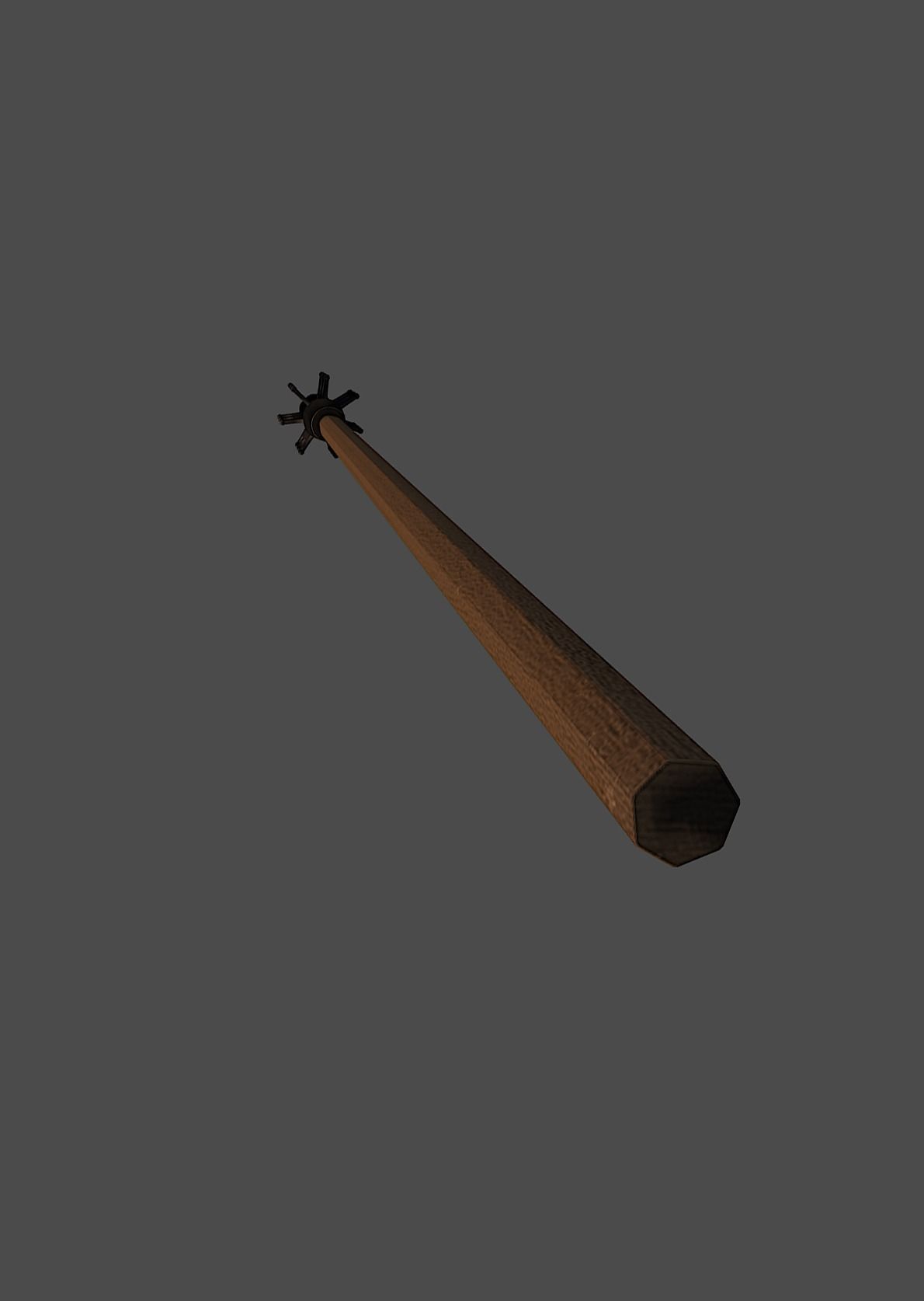 Grand mace Low-poly 3D model_2