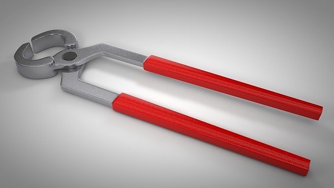 Pincers pliers Low-poly 3D model