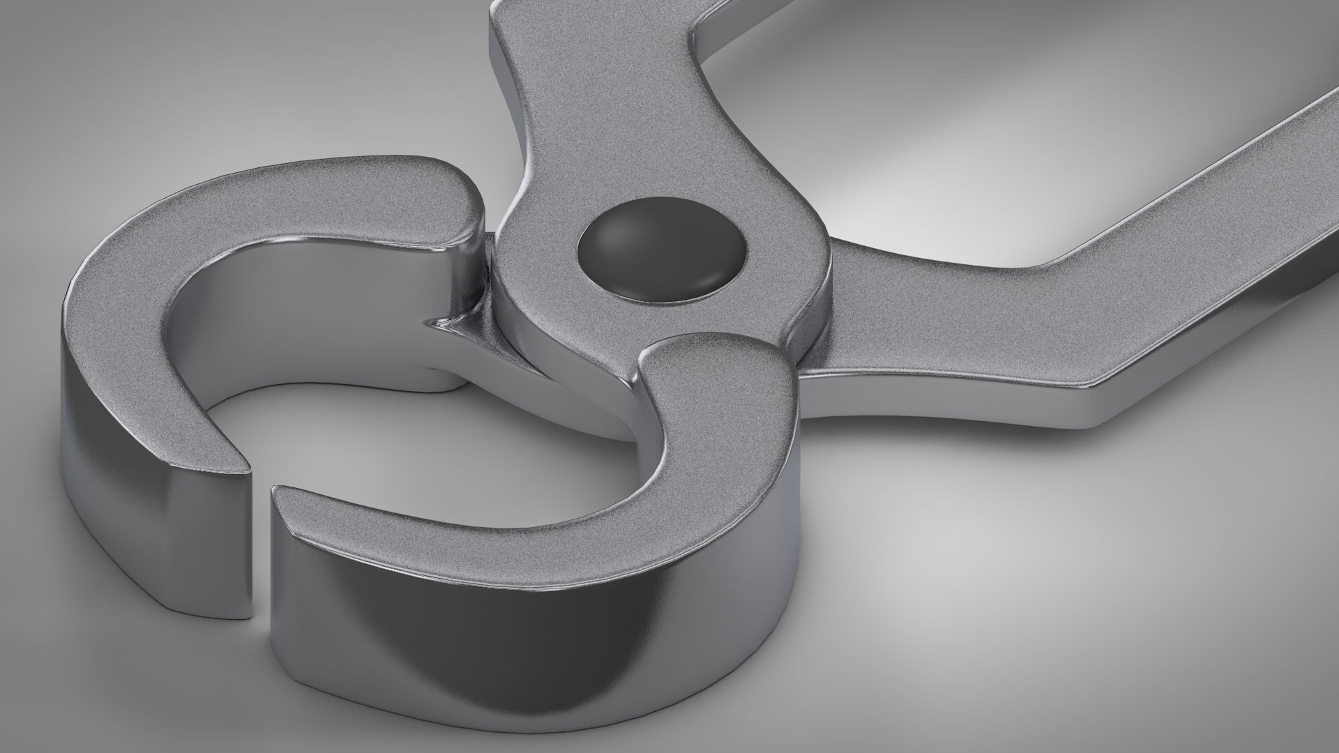 Pincers pliers Low-poly 3D model_2