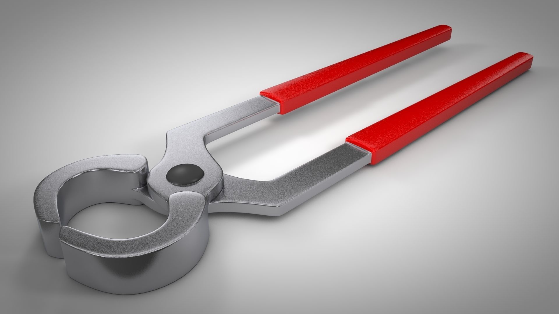 Pincers pliers Low-poly 3D model_1