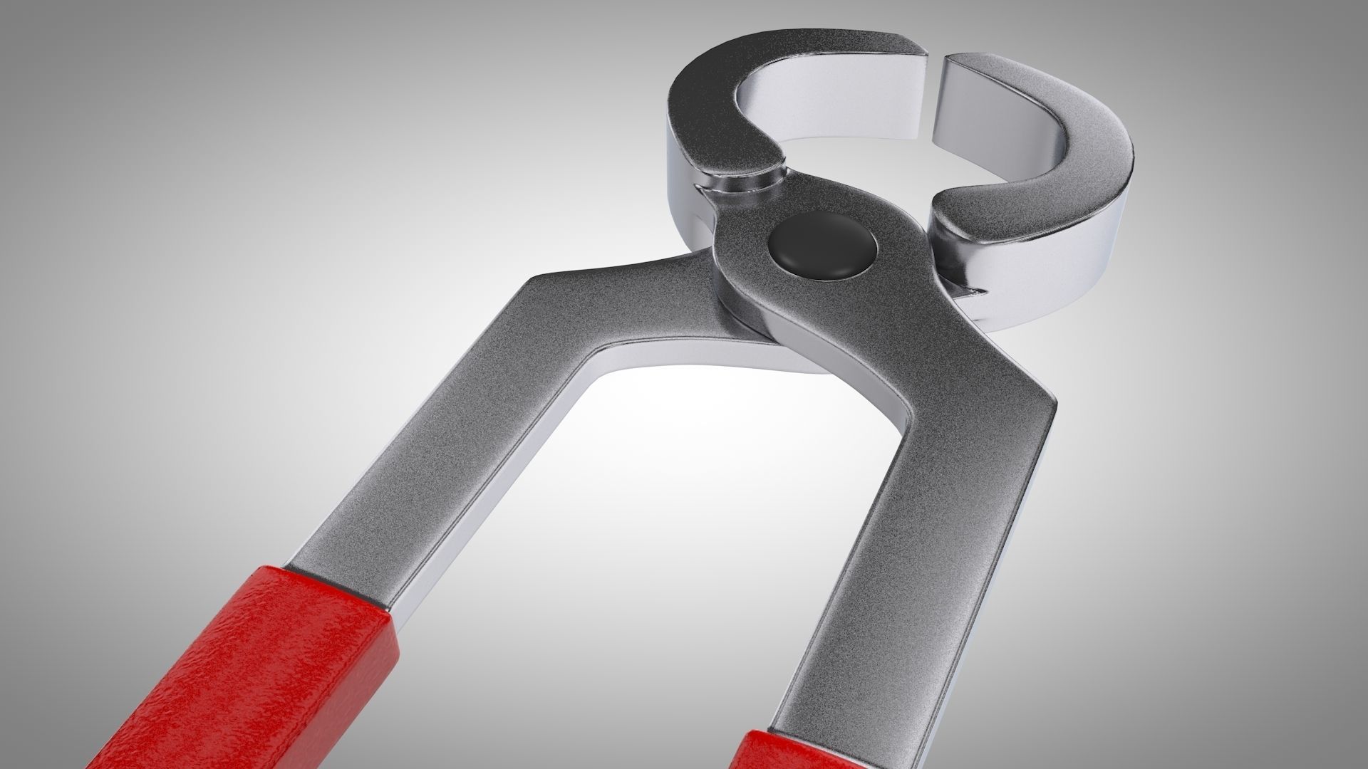 Pincers pliers Low-poly 3D model_6