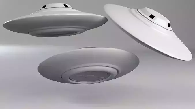 Ufo Classic Flying Saucer Vray