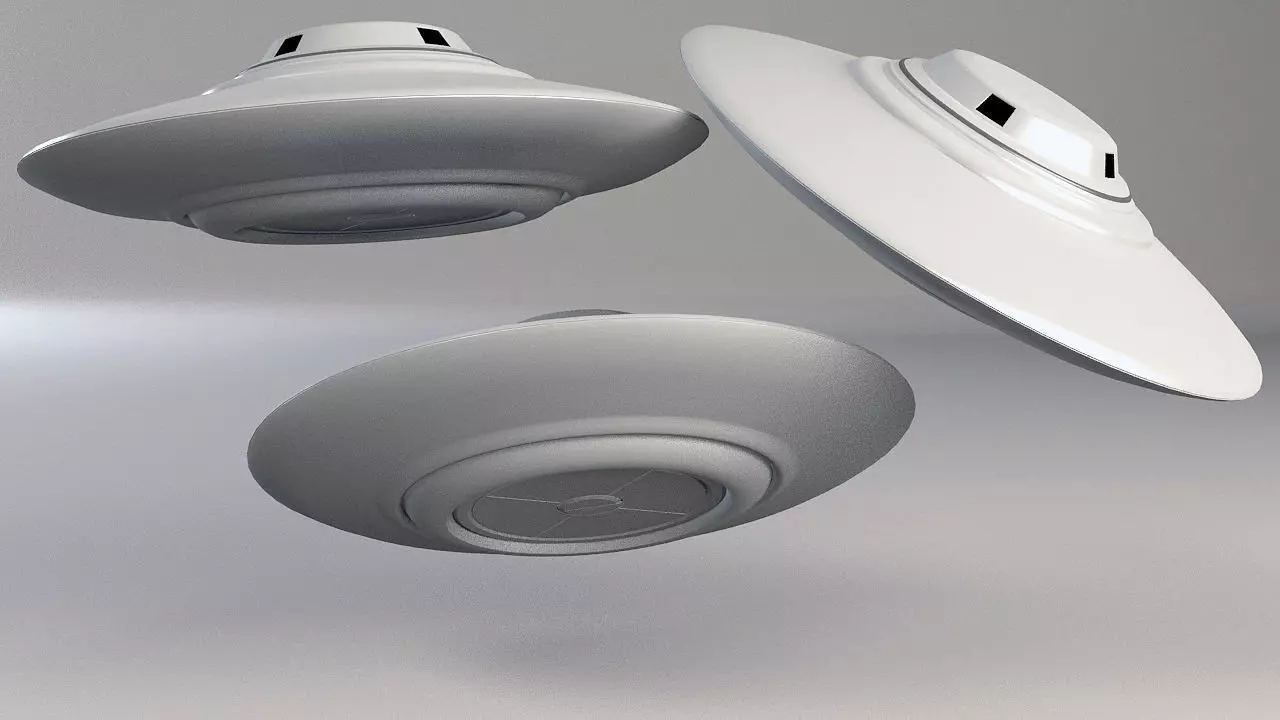Ufo Classic Flying Saucer Vray 3D model