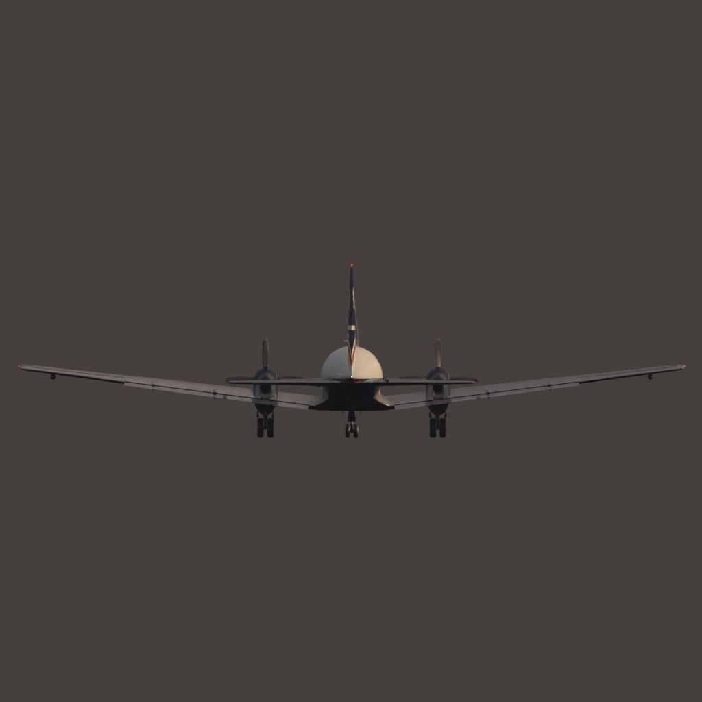 Hawker Siddeley 748 British Airways PBR Low-poly 3D model_15