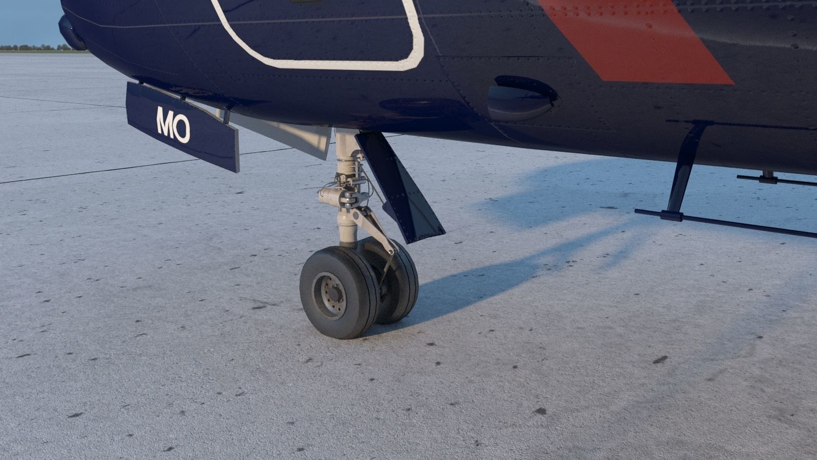 Hawker Siddeley 748 British Airways PBR Low-poly 3D model_9