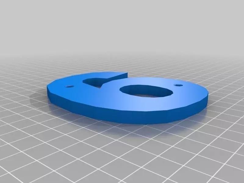 Nr6 with screw holes Free 3D print model_0