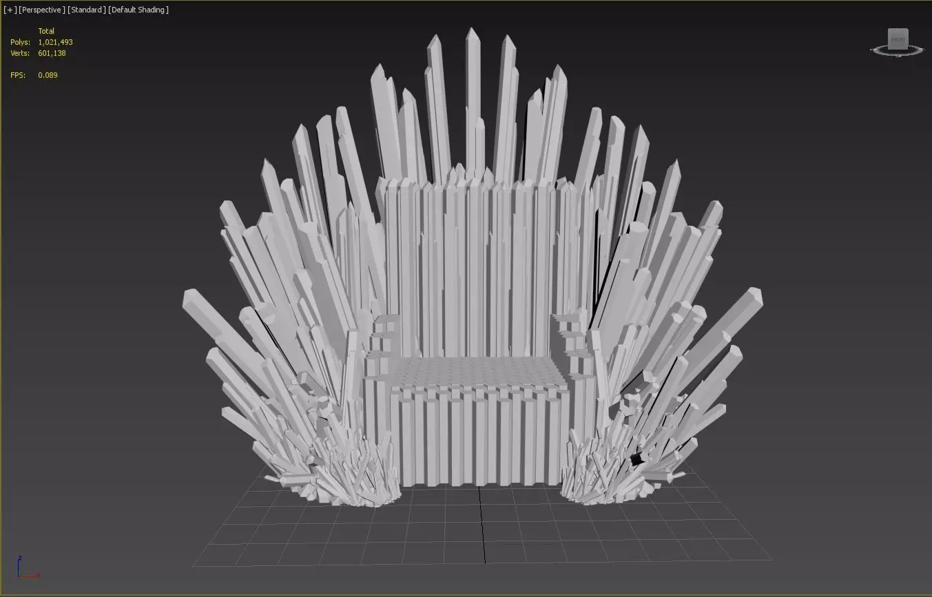 Crystal Throne 3D print model