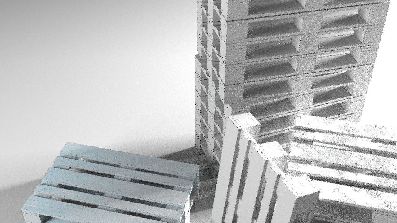 Pallet props low poly Low-poly 3D model_25