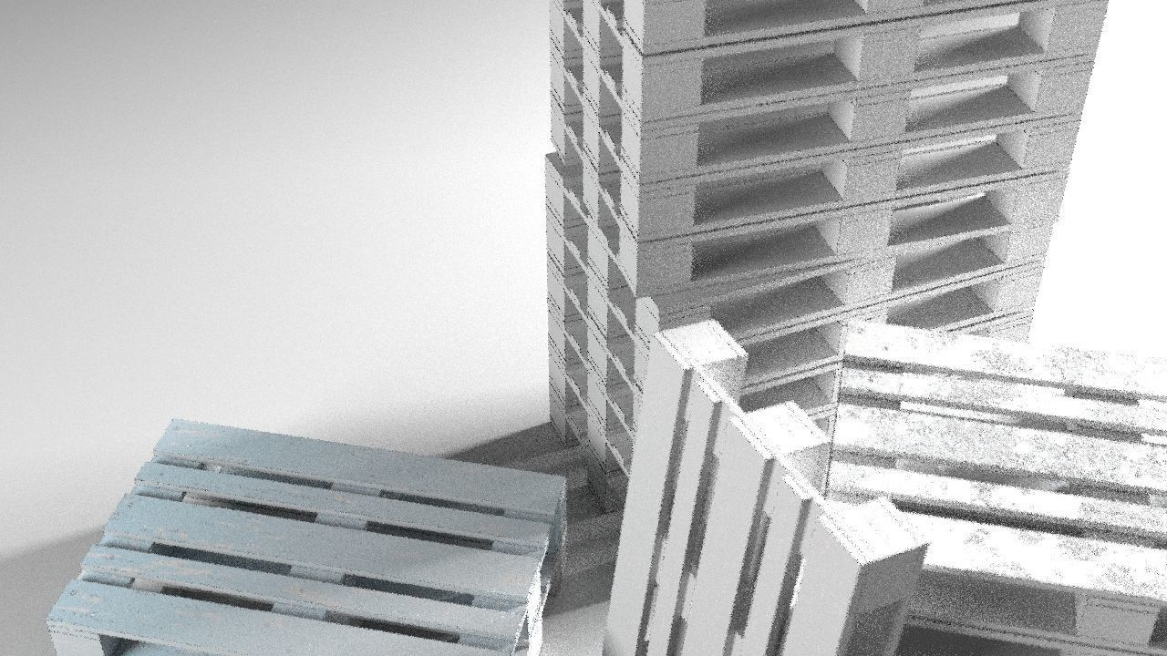 Pallet props low poly Low-poly 3D model_24