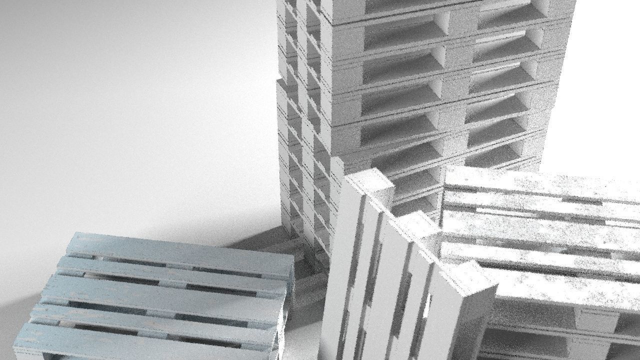 Pallet props low poly Low-poly 3D model_23