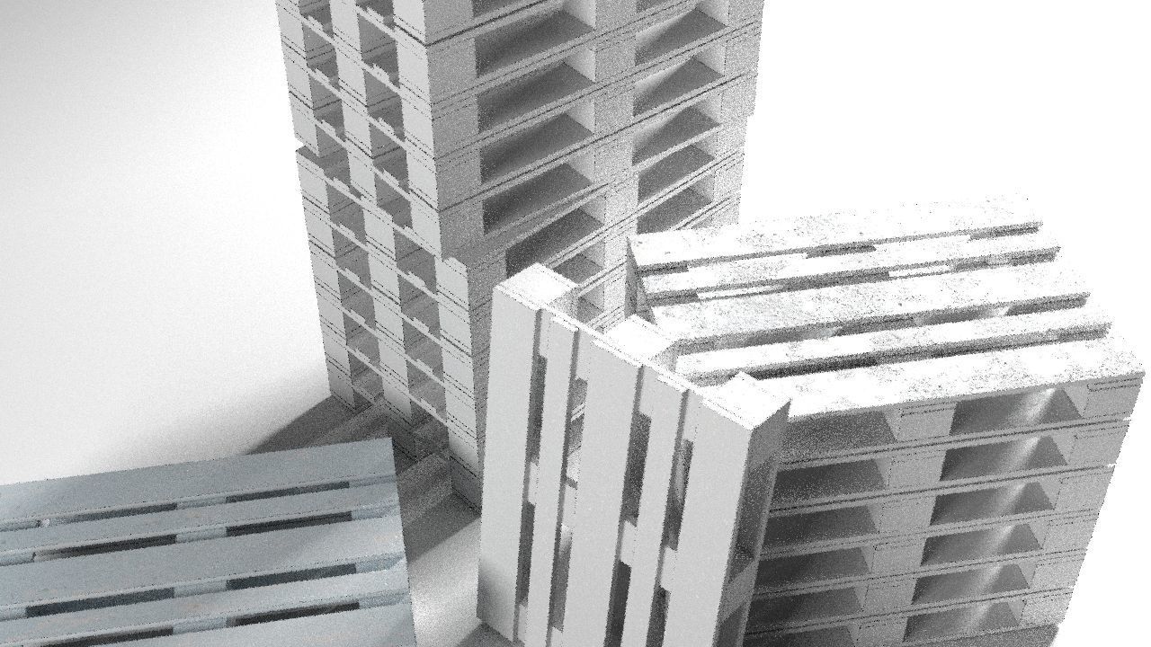 Pallet props low poly Low-poly 3D model_19