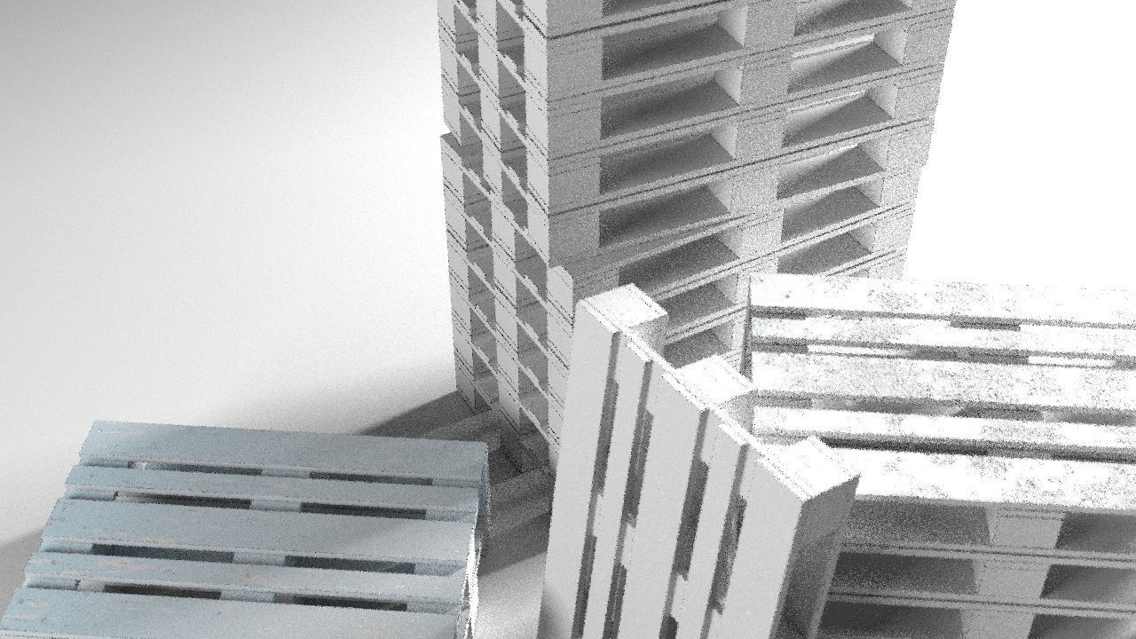 Pallet props low poly Low-poly 3D model_22