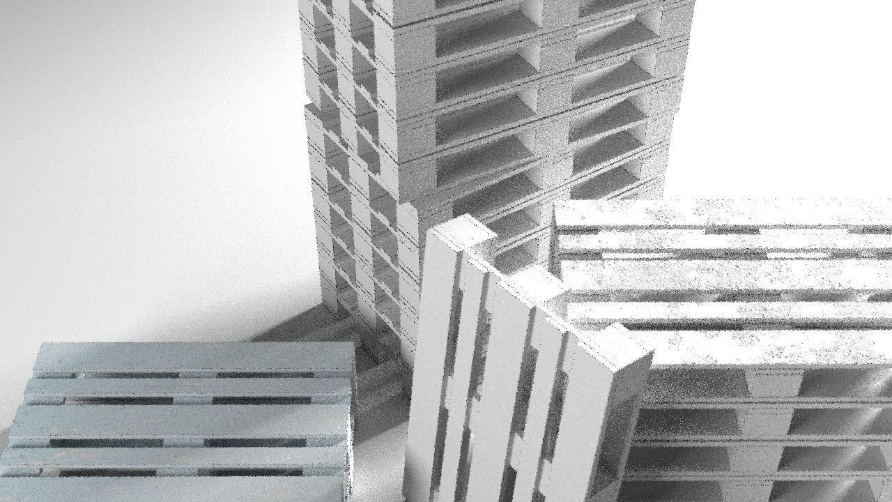 Pallet props low poly Low-poly 3D model_21