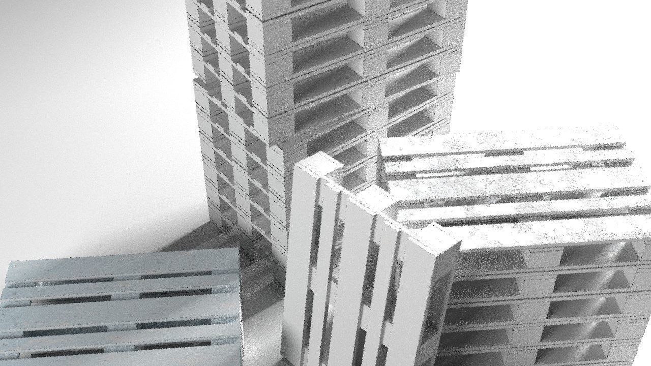 Pallet props low poly Low-poly 3D model_20