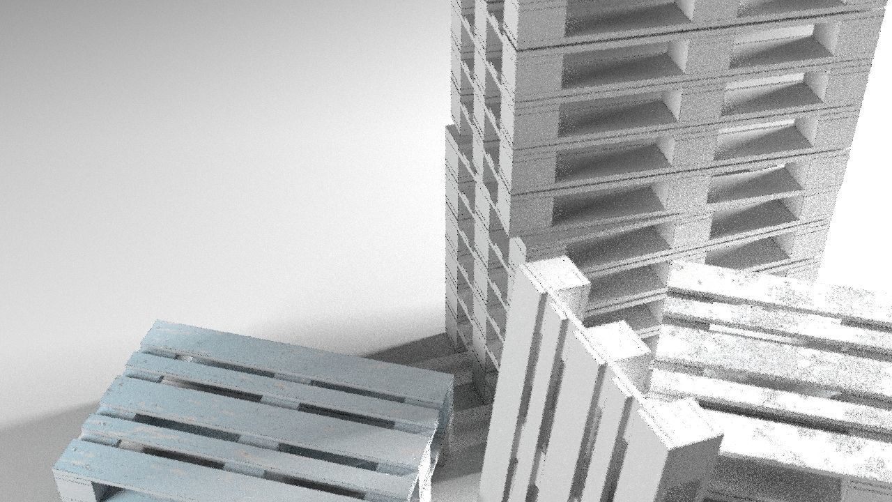 Pallet props low poly Low-poly 3D model_26