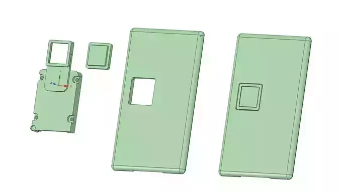 Billetbox rev 4 Square button package 3D print model