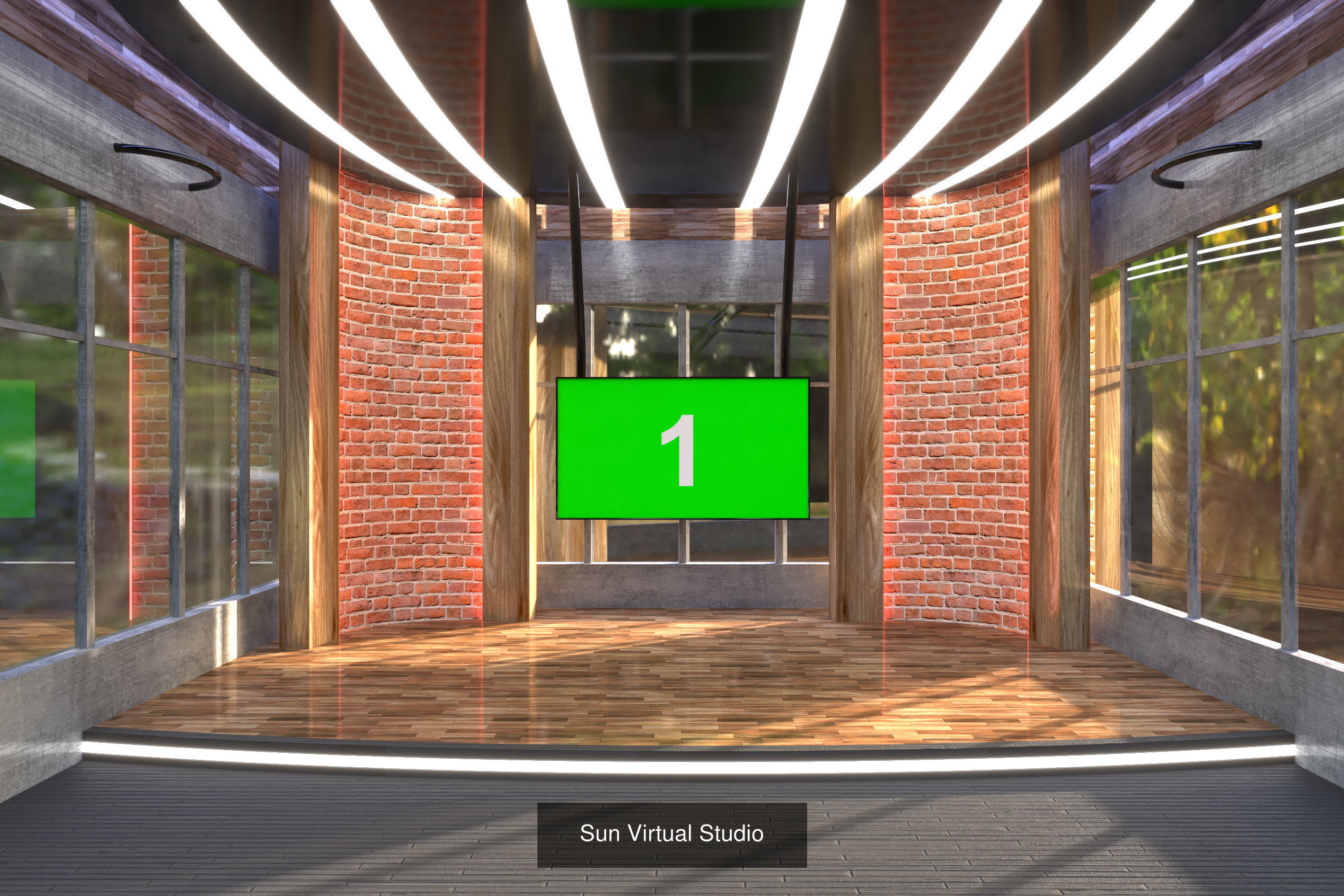 Virtual Broadcast Studio Vol3 3D Model Collection_3