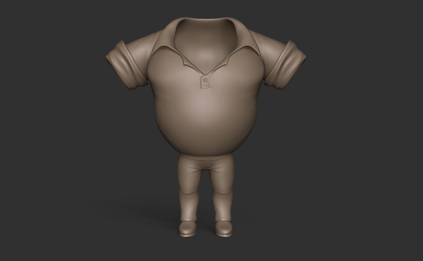 Kit - Male Character Clothes - Men Clothing Low-poly 3D model_7