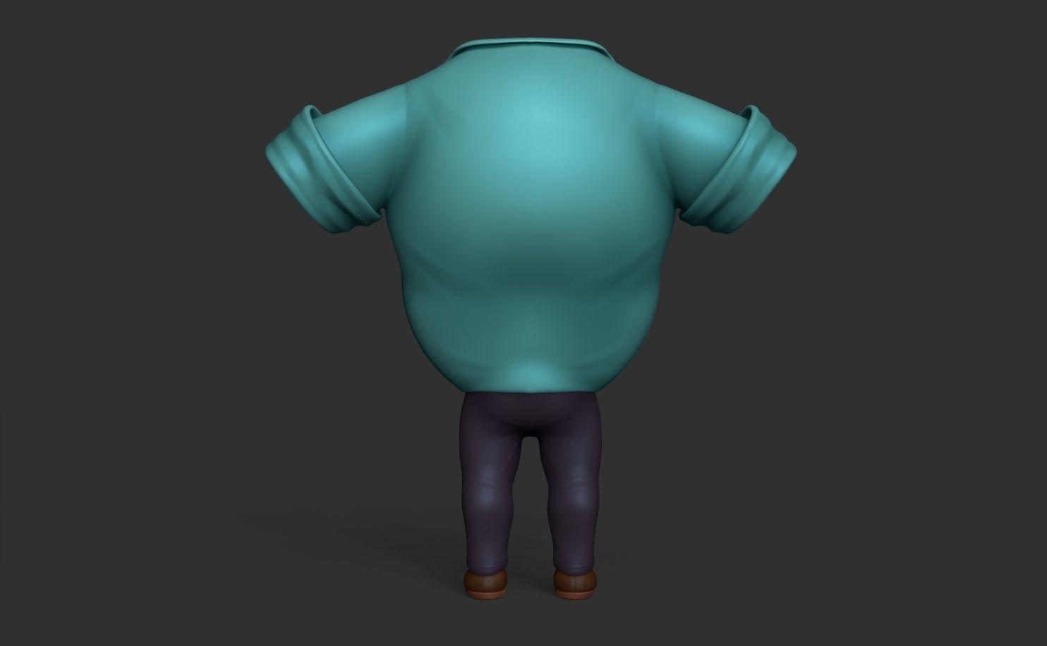 Kit - Male Character Clothes - Men Clothing Low-poly 3D model_3