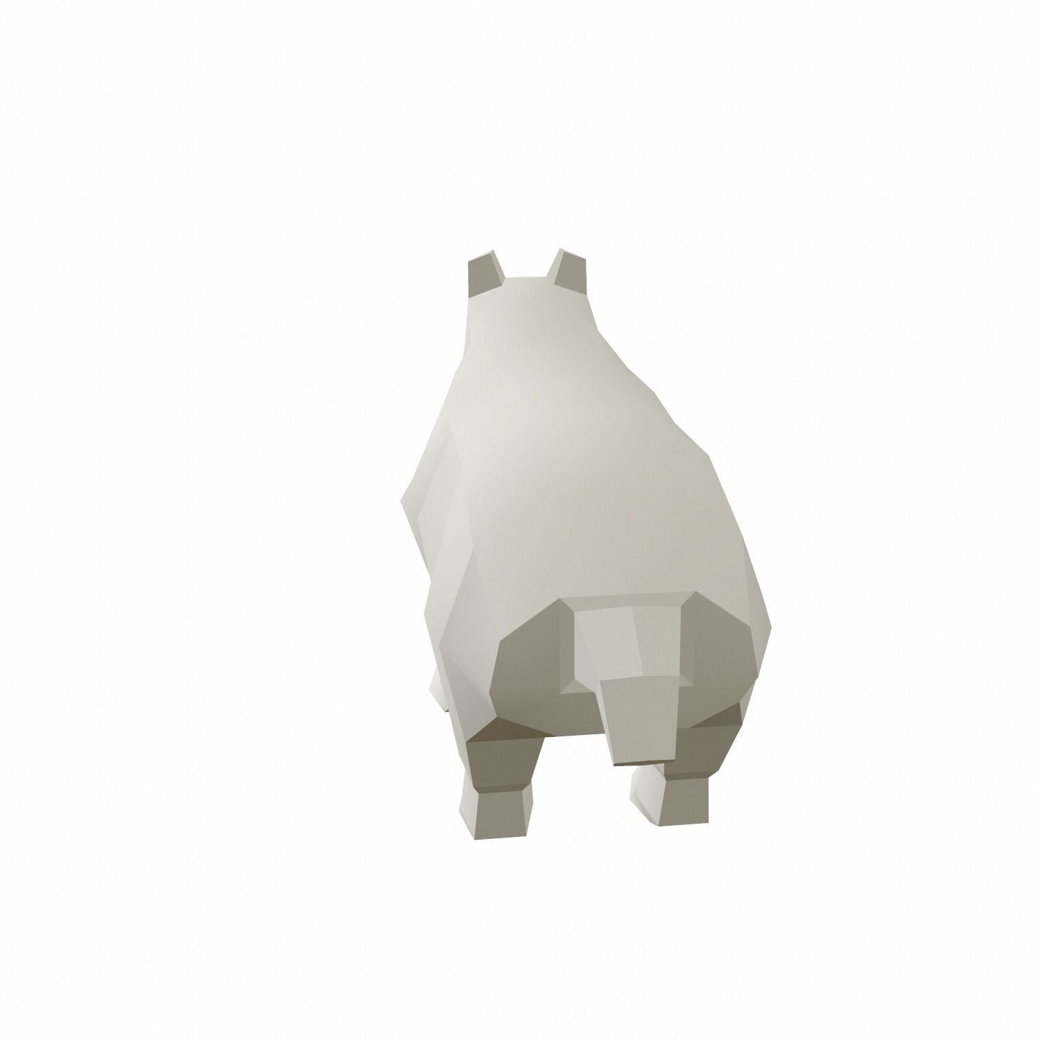 Bear Cartoon Low-poly 3D model_6