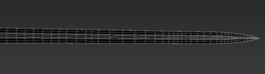 Knight sword Low-poly 3D model