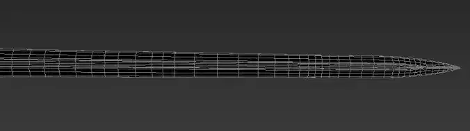 Knight sword Low-poly 3D model