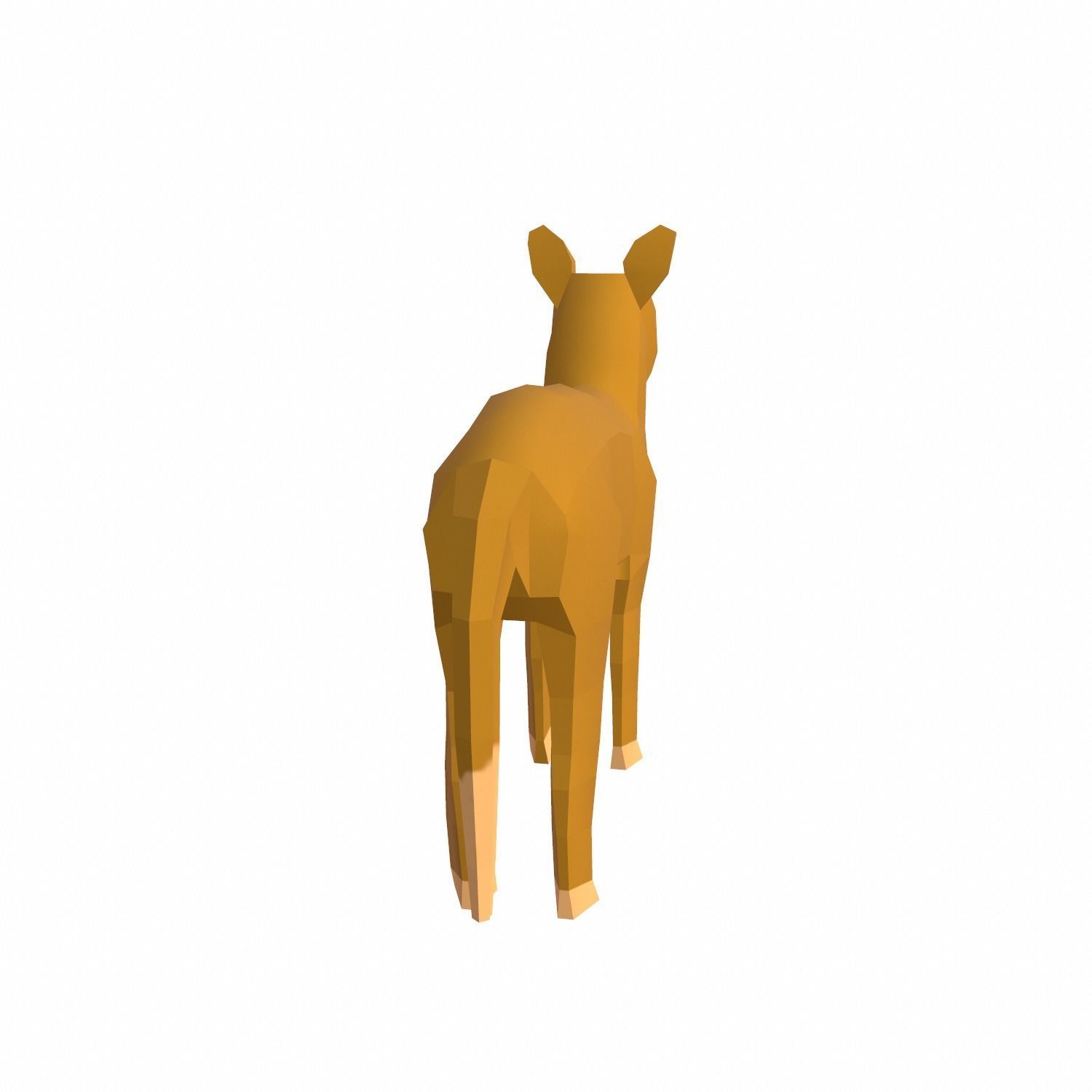 Cat Cartoon Low-poly 3D model_7