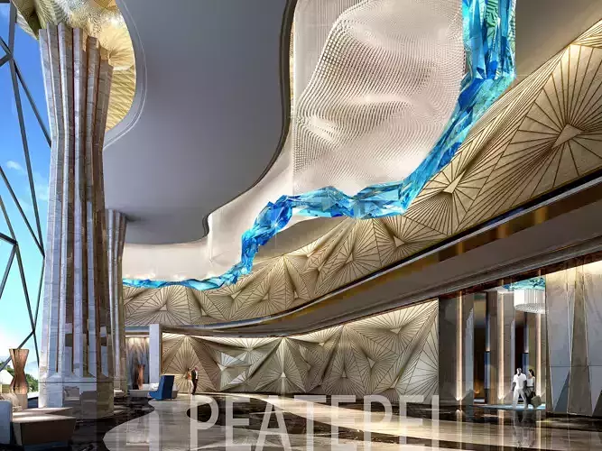 Hotel lobby 3D model