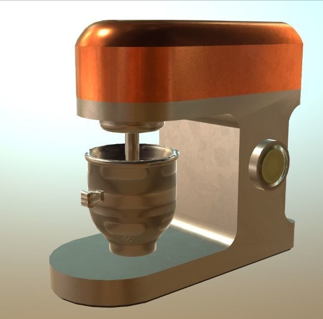 Coffee Machine Low-poly 3D model_2