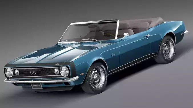 Chevrolet Camaro SS Convertible CG 1967 3D model