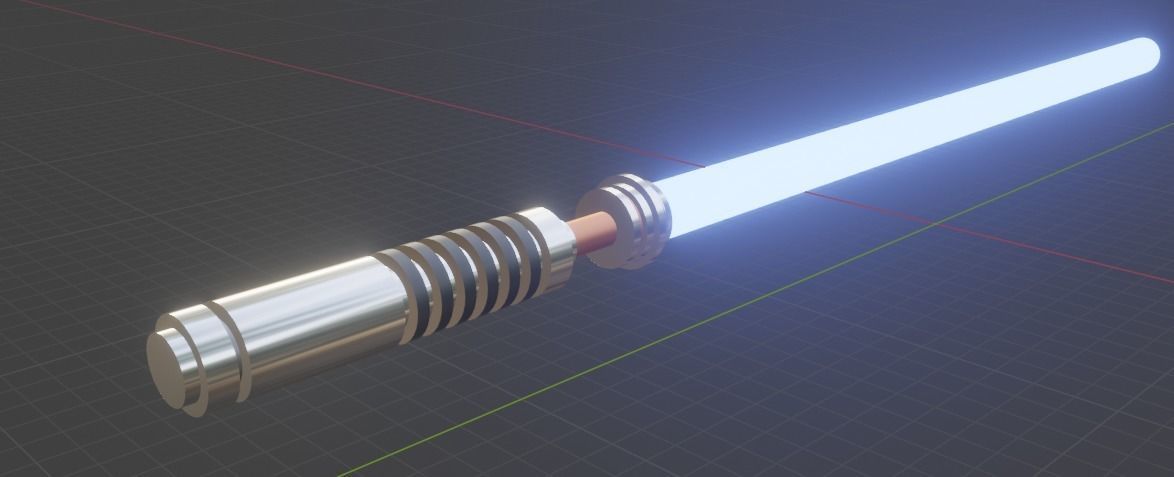 Lightsaber light saber 3D model_1