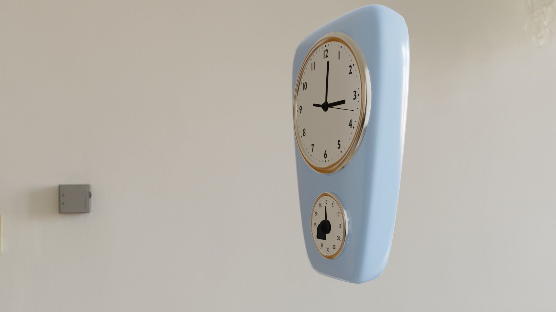 50s Wall clock 3D model_1