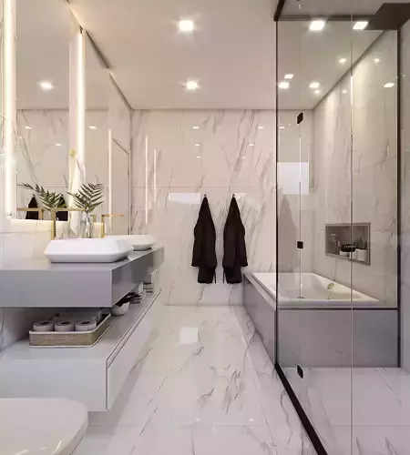 White Countryside Bathroom