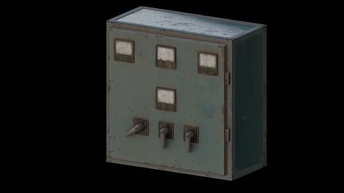 Old Switchboard Low-poly 3D model
